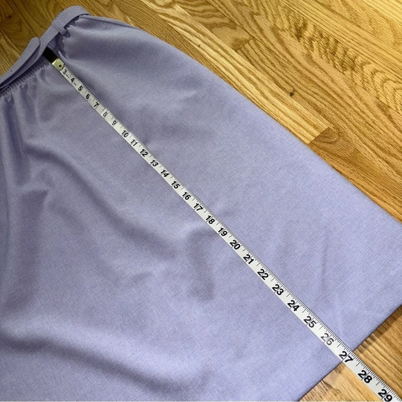 TanJay Vintage Lilac Purple Straight/Pencil Skirt with Gold Trim Belt - Picture 6 of 10